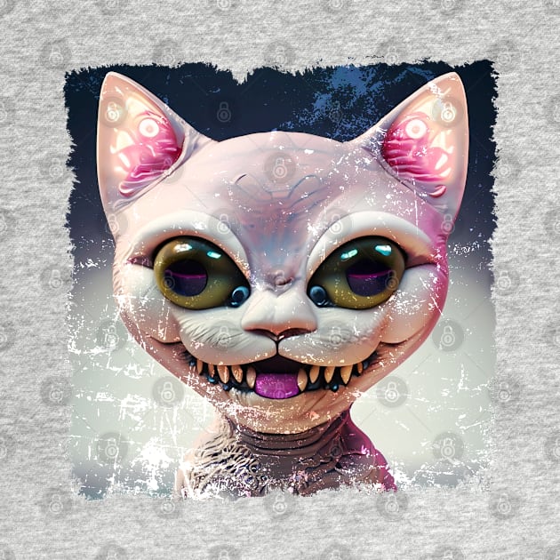 VINTAGE PINK NEOMORPH KITTY by CliffordHayes